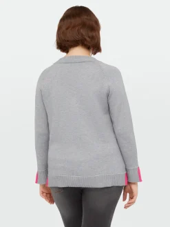Fiorella Rubino Maglie E Felpe|Maglia In Viscosa LENZING™ ECOVERO™ Con Dettaglio A Righe