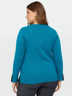 Fiorella Rubino Maglie E Felpe|Maglia In Viscosa LENZING™ ECOVERO™ Con Dettaglio A Righe