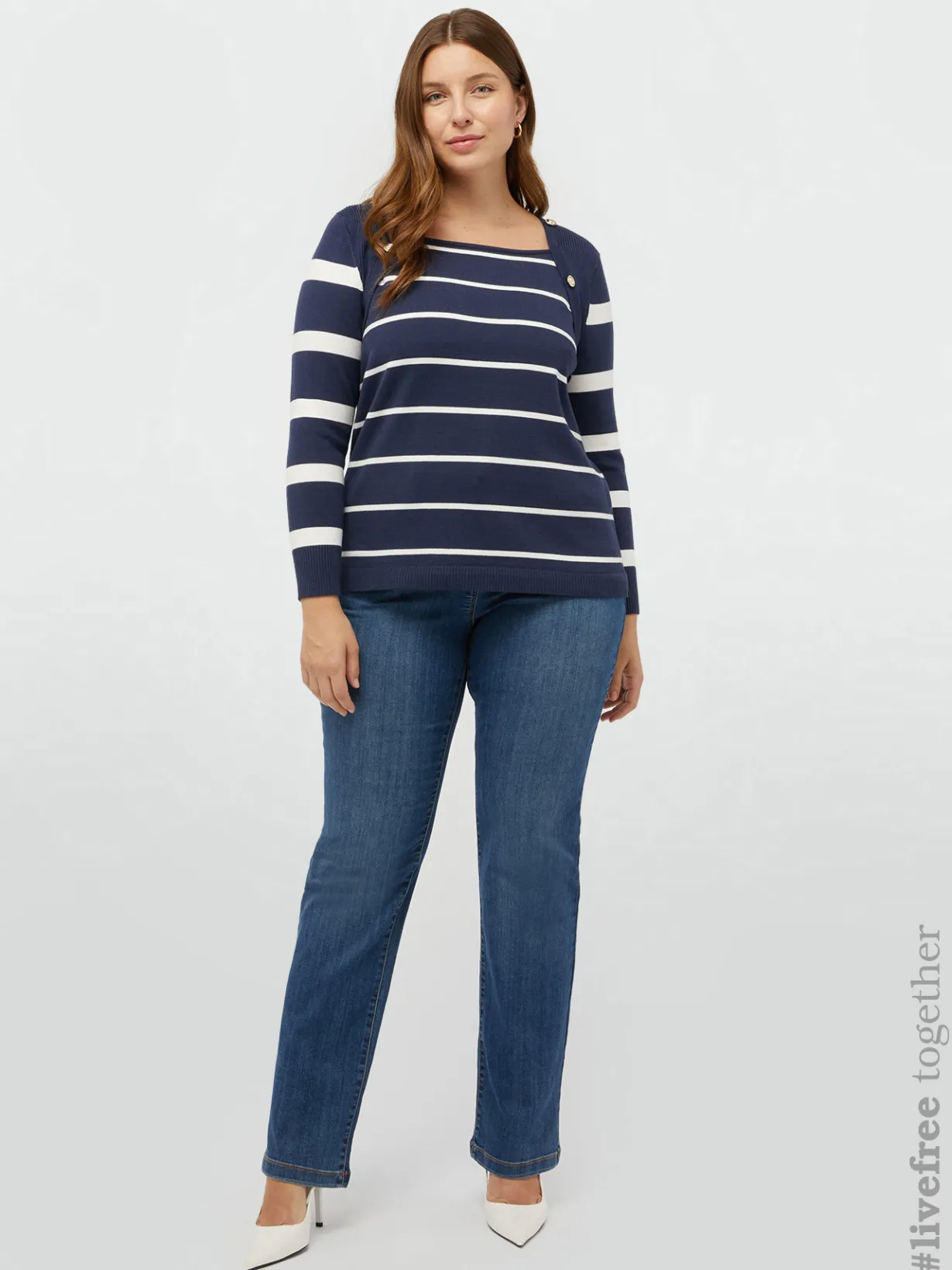 Fiorella Rubino Maglie E Felpe|Maglia Rigata In Viscosa LENZING™ ECOVERO™