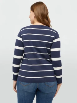 Fiorella Rubino Maglie E Felpe|Maglia Rigata In Viscosa LENZING™ ECOVERO™