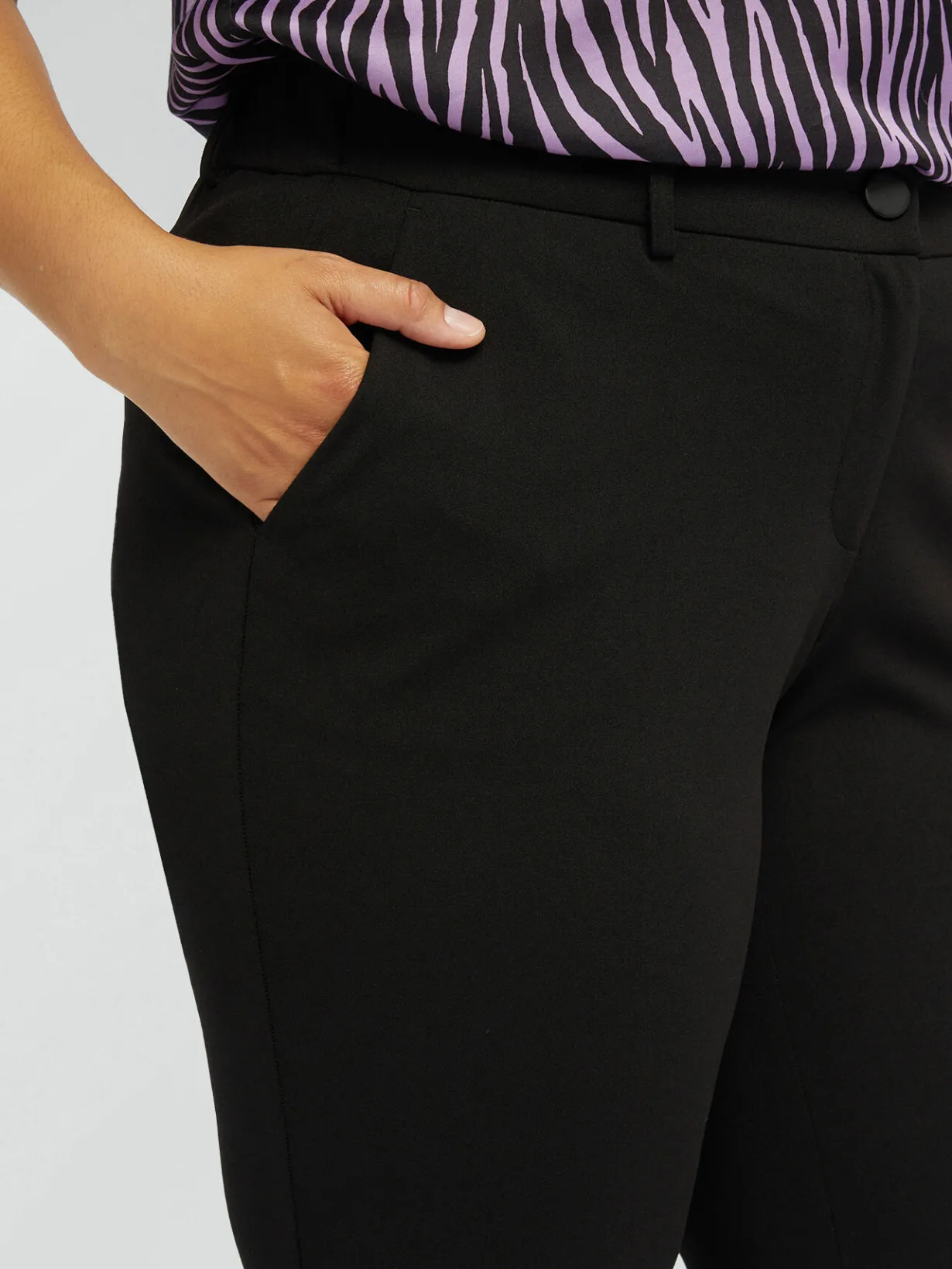 Fiorella Rubino Pantaloni|Pantaloni Dritti In Scuba Crêpe