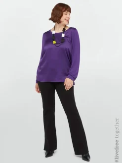 Fiorella Rubino Pantaloni|Pantaloni Flare In Viscosa LENZING™ ECOVERO™