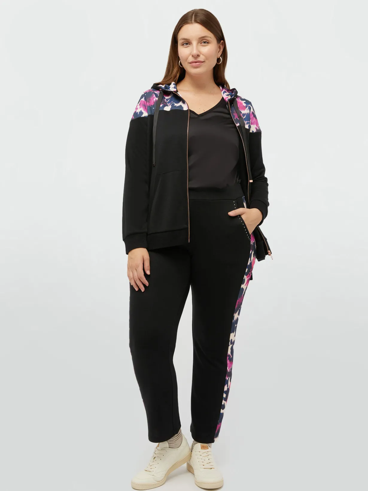 Fiorella Rubino Pantaloni|Pantaloni In Felpa Con Bordi Stampati