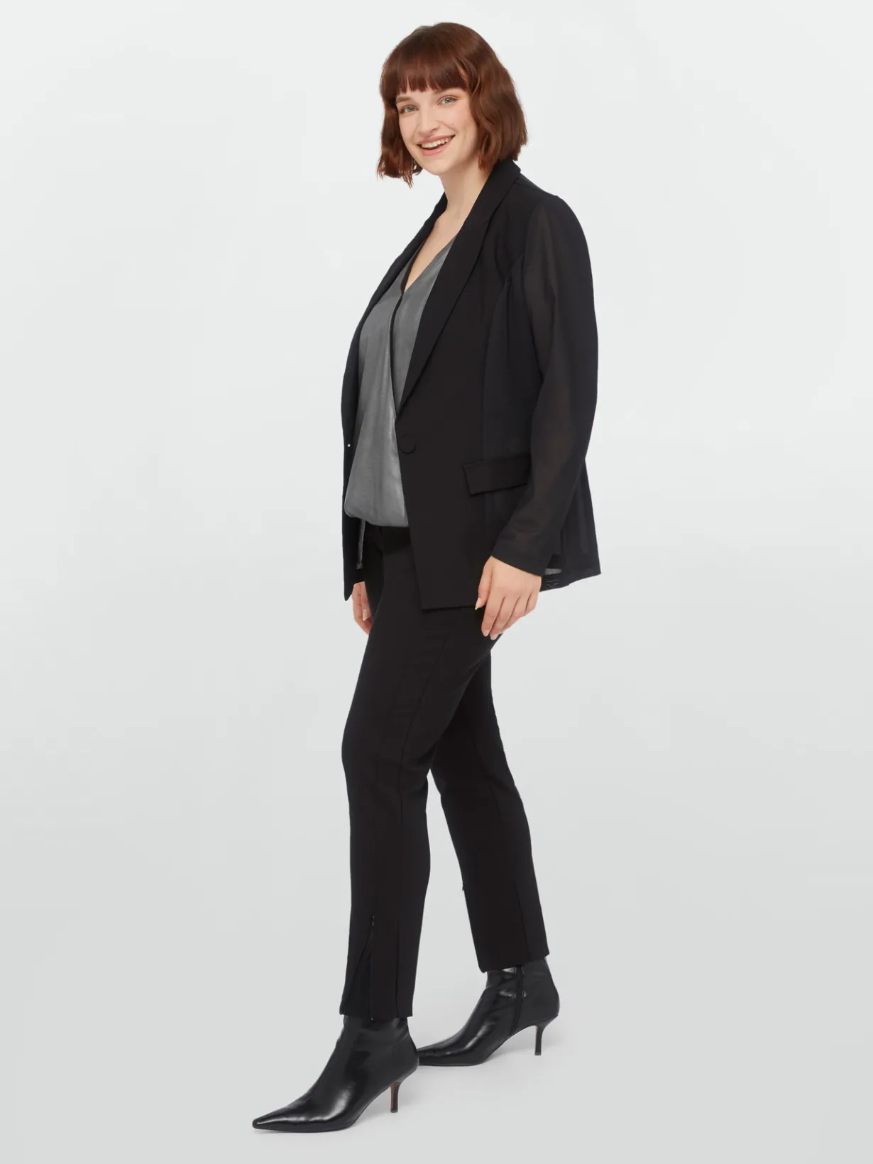 Fiorella Rubino Pantaloni|Pantaloni Skinny Con Dettaglio In Tulle