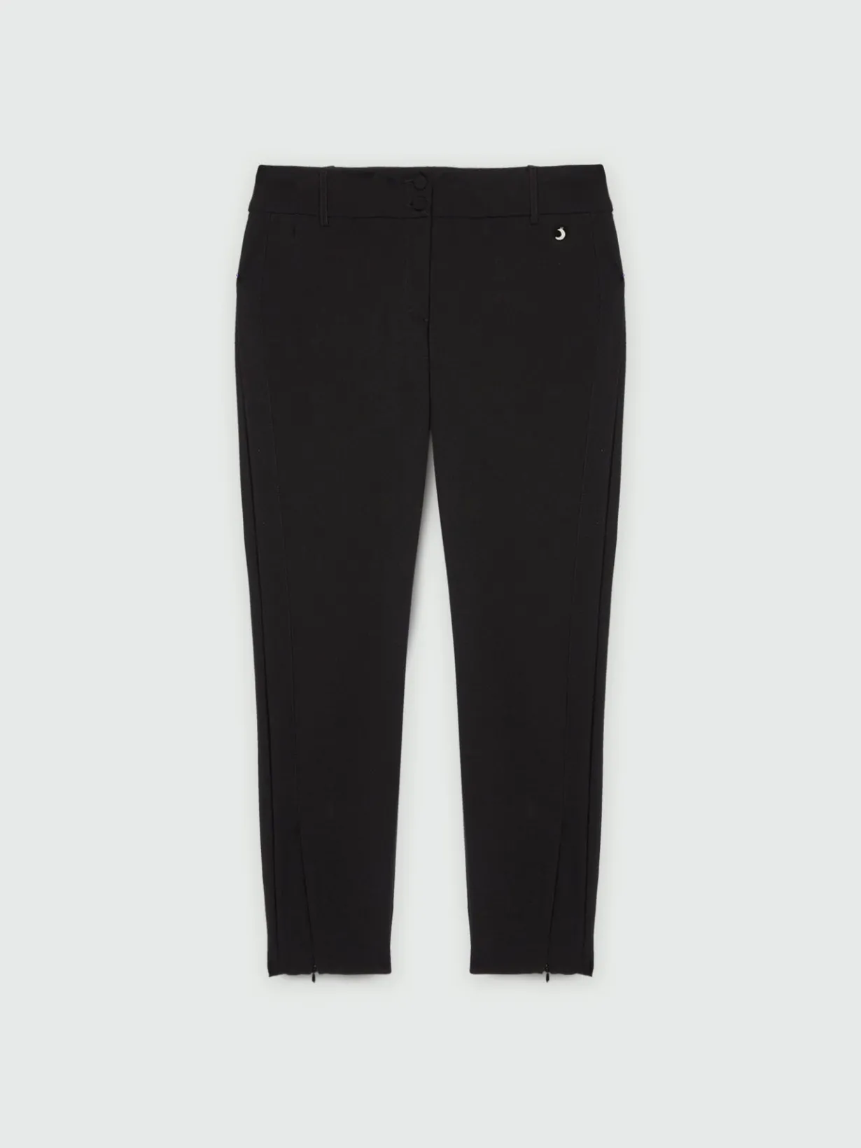 Fiorella Rubino Pantaloni|Pantaloni Skinny Con Dettaglio In Tulle