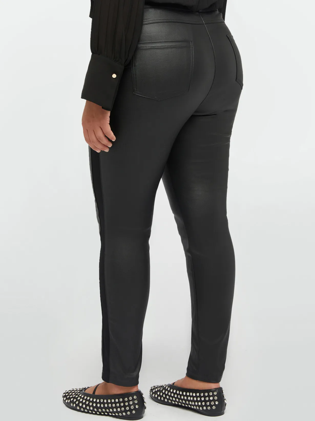 Fiorella Rubino Pantaloni|Pantaloni Skinny In Due Tessuti