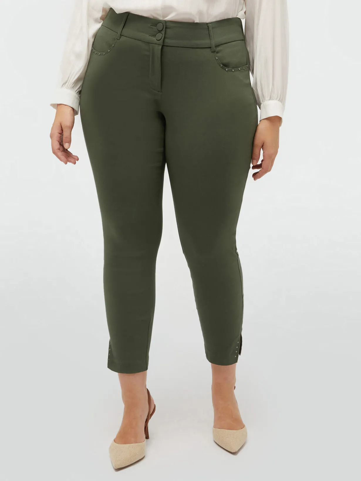 Fiorella Rubino Pantaloni|Pantaloni Skinny In Viscosa LENZING™ ECOVERO™