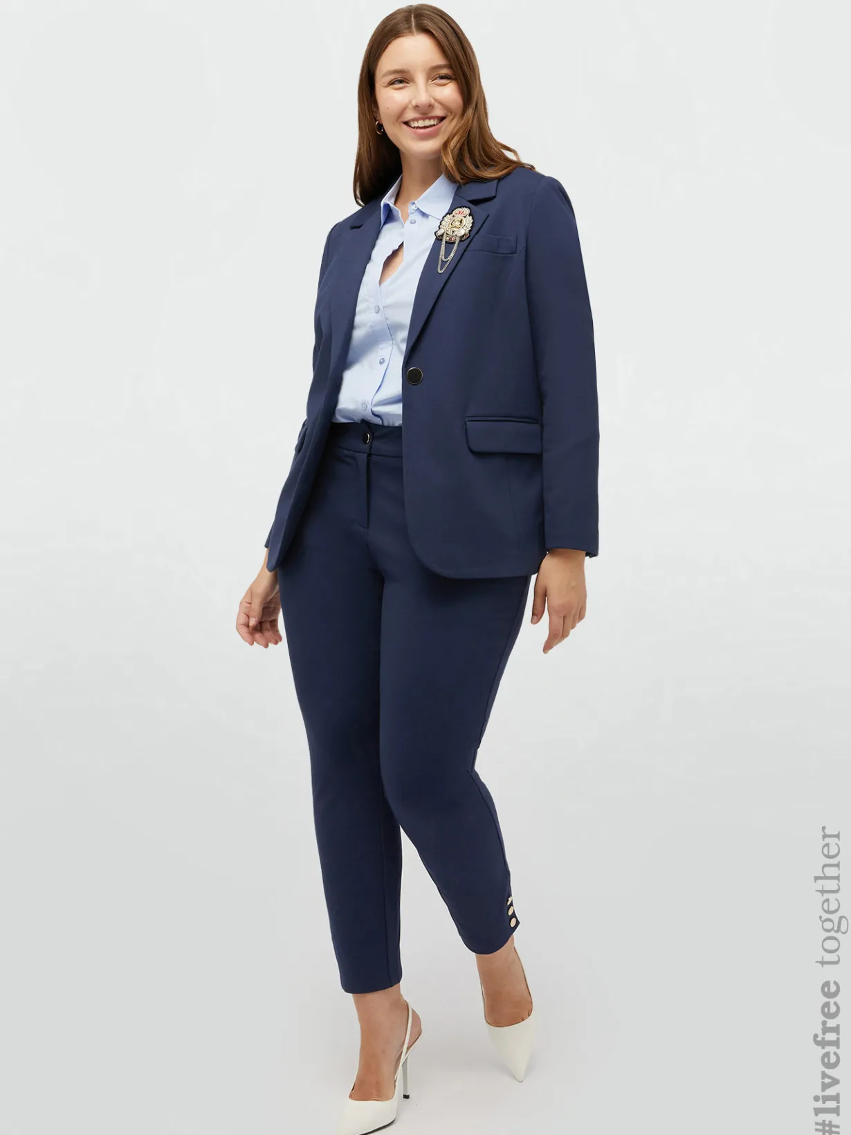Fiorella Rubino Pantaloni|Pantaloni Slim In Viscosa LENZING™ ECOVERO™