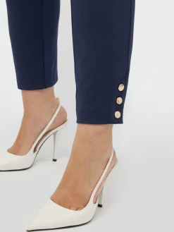 Fiorella Rubino Pantaloni|Pantaloni Slim In Viscosa LENZING™ ECOVERO™