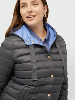 Fiorella Rubino Piumini|Piumino Leggero Con Cappuccio In Sorona® Aura