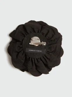 Fiorella Rubino Accessori|Spilla In Tessuto A Forma Di Fiore