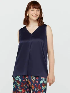 Fiorella Rubino Top E T-Shirt|Top Con Piega Davanti
