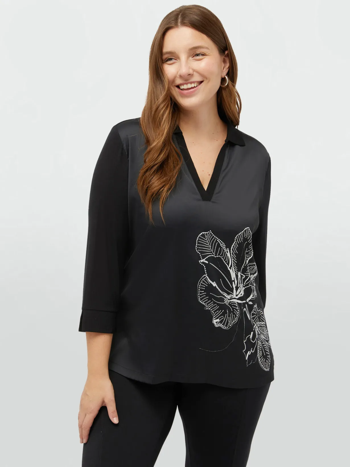 Fiorella Rubino Top E T-Shirt|T-shirt Con Fiore Davanti