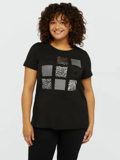 Fiorella Rubino Top E T-Shirt|T-shirt Con Grafica Animalier