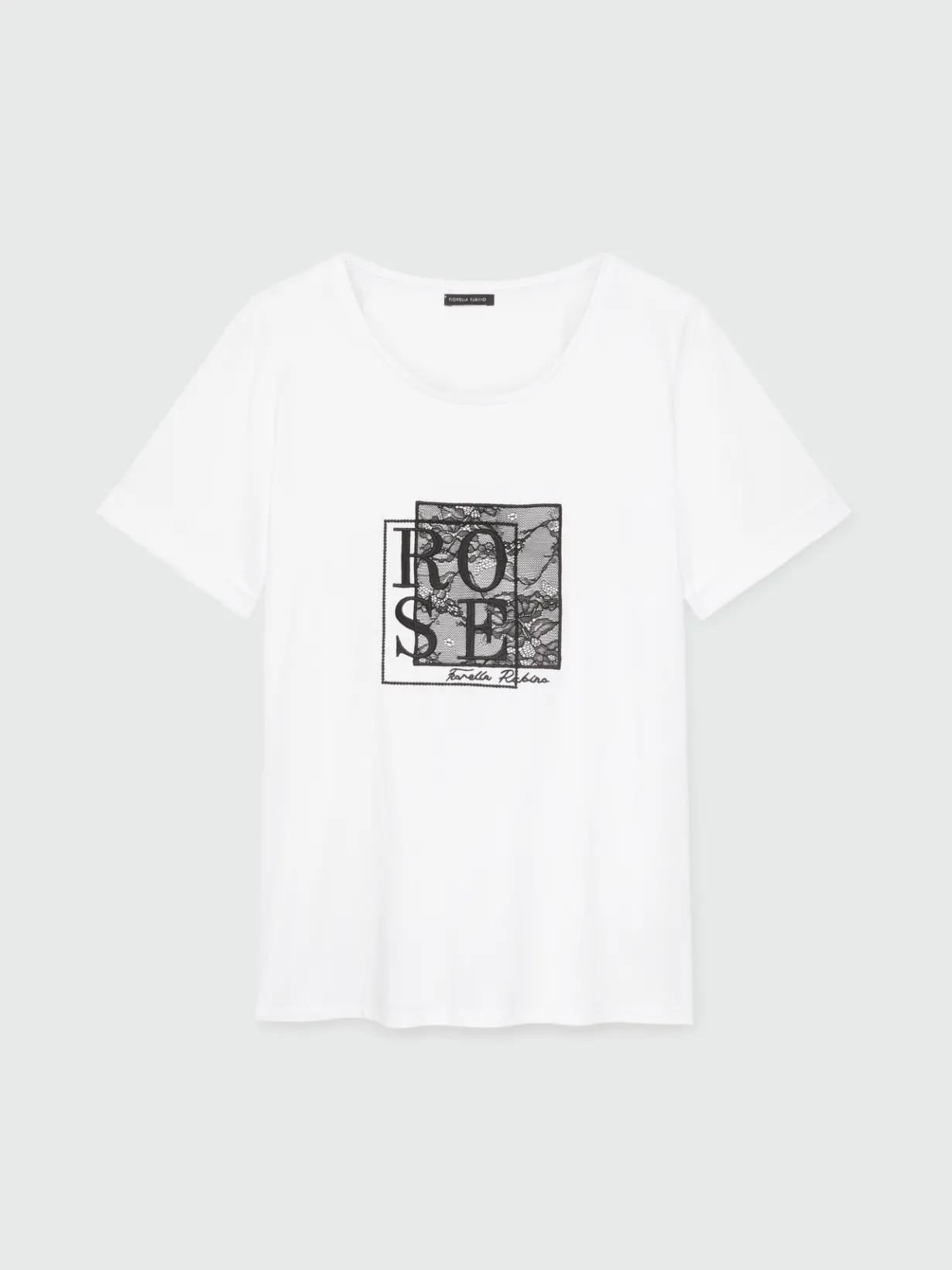 Fiorella Rubino Top E T-Shirt|T-shirt Con Pizzo