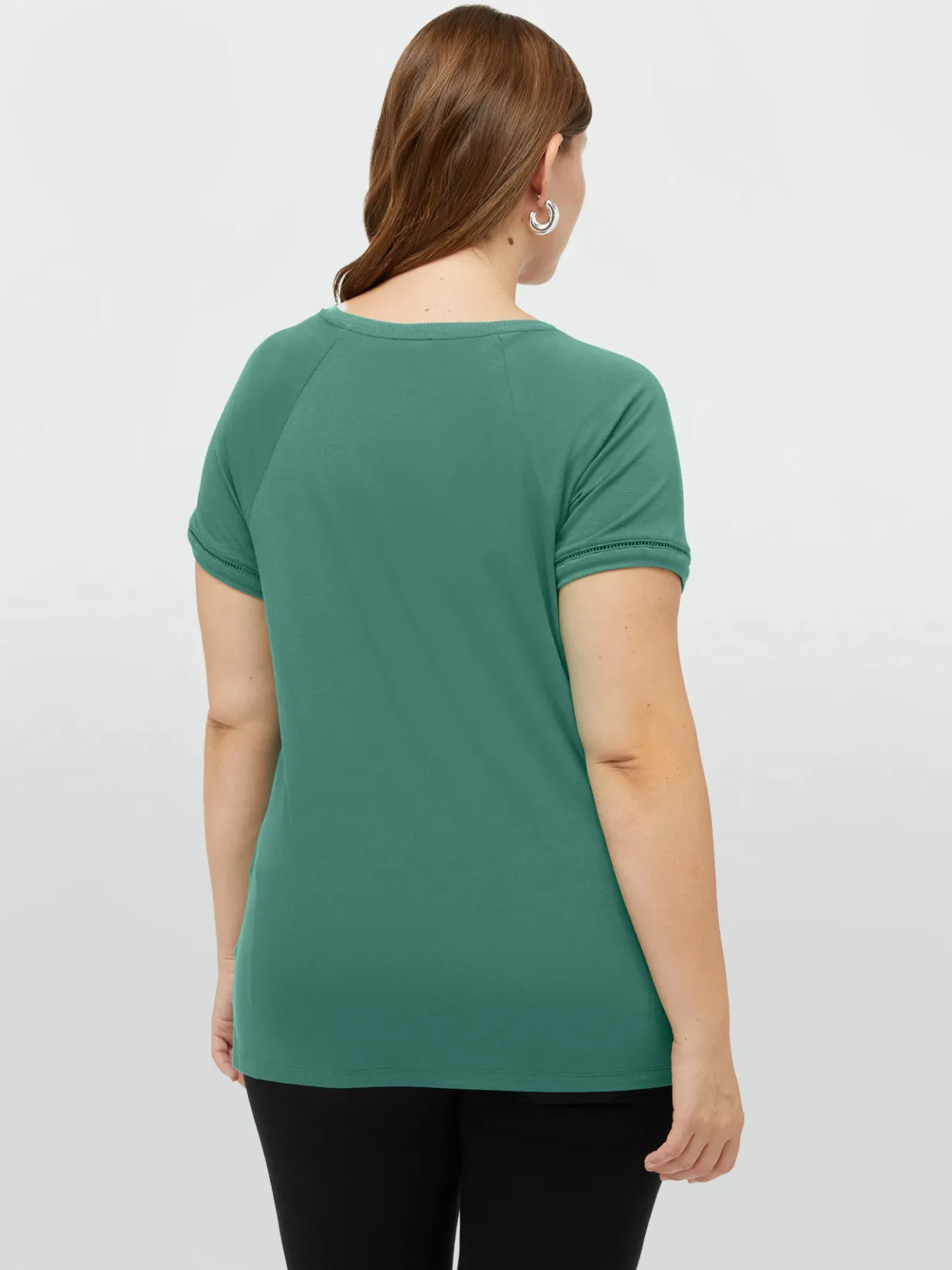 Fiorella Rubino Top E T-Shirt|T-shirt Con Ricamo In Viscosa LENZING™ ECOVERO™