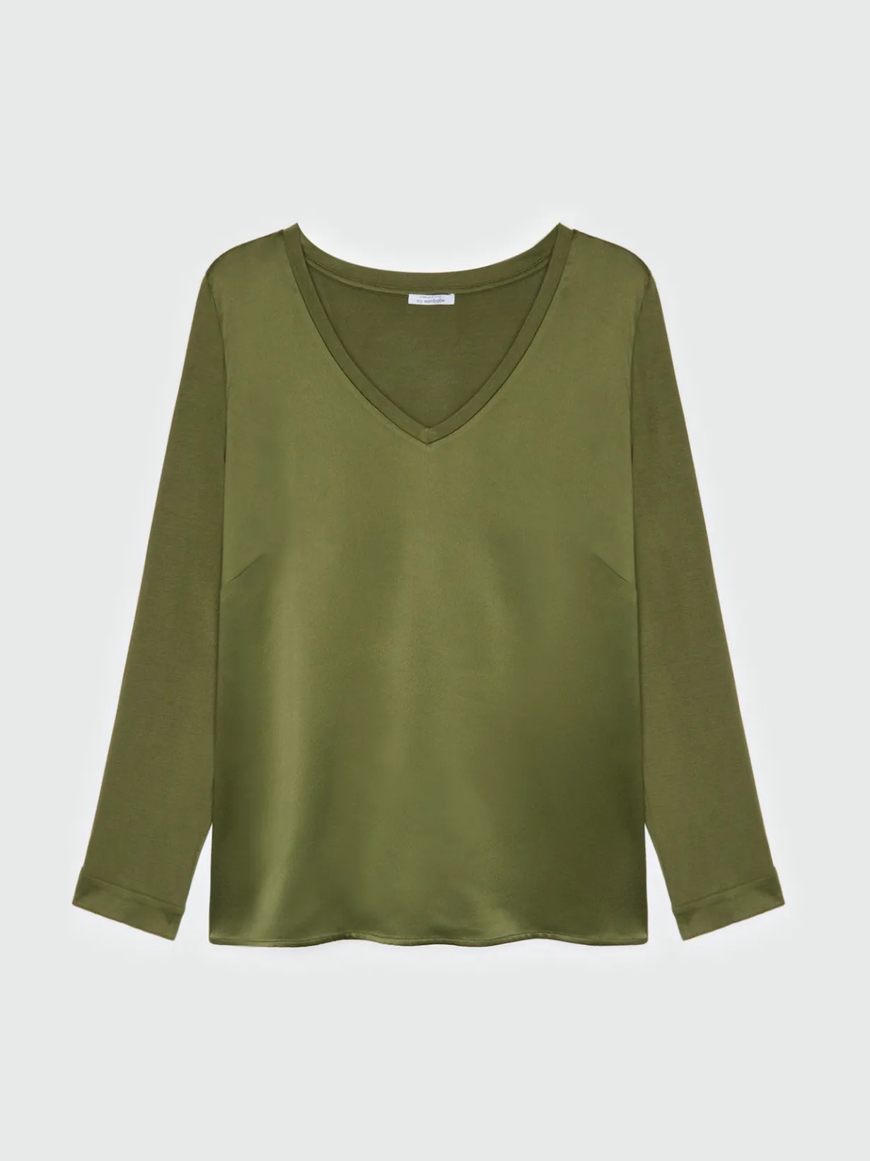 Fiorella Rubino Top E T-Shirt|T-shirt Con Scollo A V In Due Tessuti