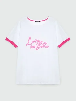 Fiorella Rubino Top E T-Shirt|T-shirt Con Scritta