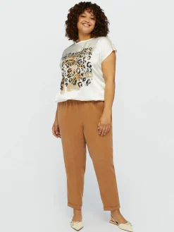 Fiorella Rubino Top E T-Shirt|T-shirt Con Stampa Animalier