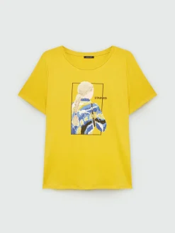Fiorella Rubino Top E T-Shirt|T-shirt Con Stampa E Strass
