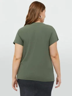 Fiorella Rubino Top E T-Shirt|T-shirt Con Strass Ricamati