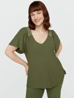 Fiorella Rubino Top E T-Shirt|T-shirt In Jersey Crêpe
