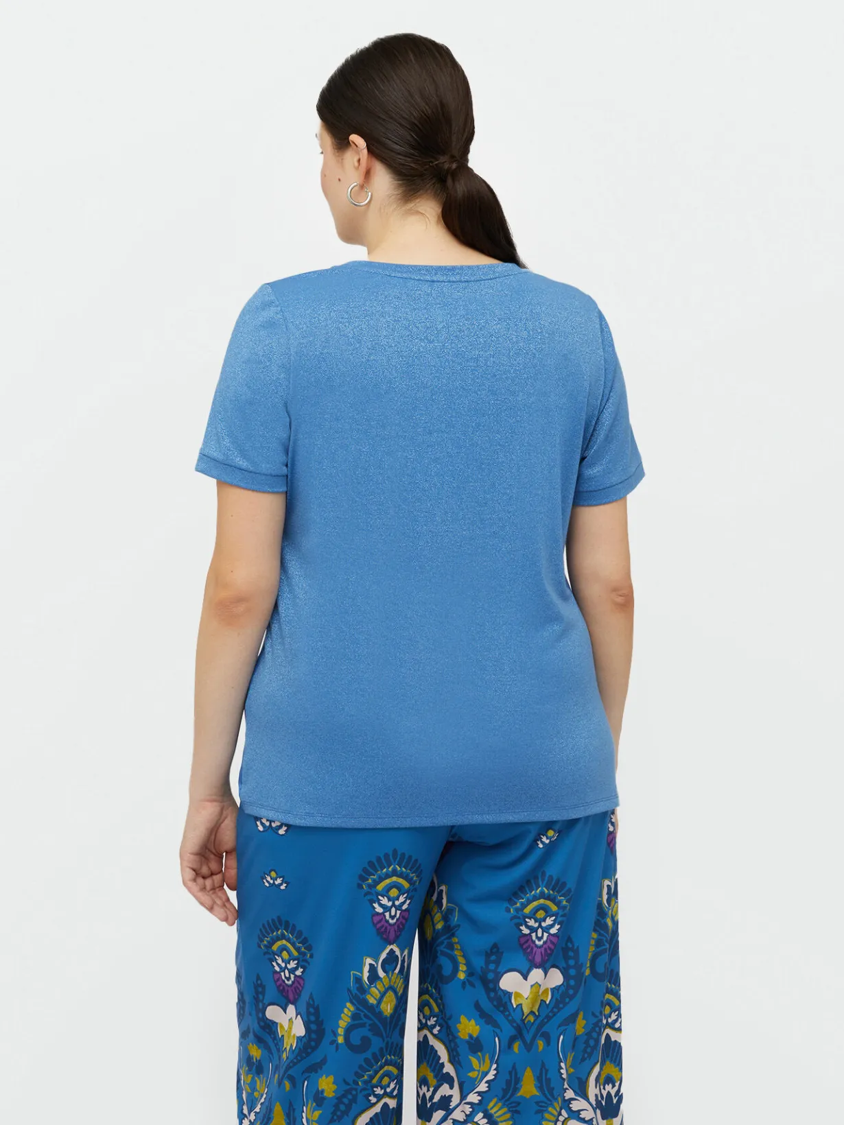 Fiorella Rubino Top E T-Shirt|T-shirt In Raso E Jersey Lurex