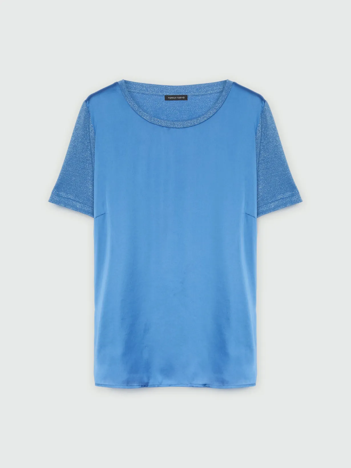 Fiorella Rubino Top E T-Shirt|T-shirt In Raso E Jersey Lurex