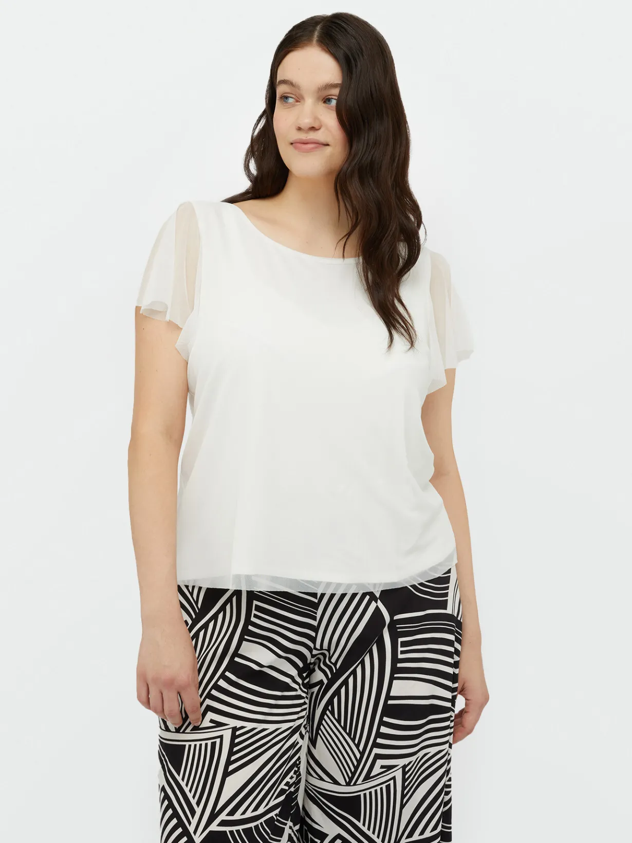Fiorella Rubino Top E T-Shirt|T-shirt In Tulle