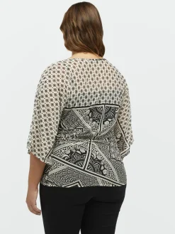 Fiorella Rubino Top E T-Shirt|T-shirt In Tulle Stampa Bandana