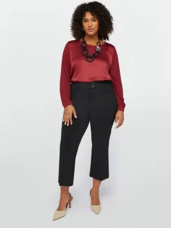 Fiorella Rubino Top E T-Shirt|T-shirt Maniche Lunghe In Due Tessuti