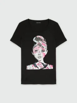 Fiorella Rubino Top E T-Shirt|T-shirt Stampata