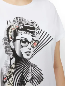 Fiorella Rubino Top E T-Shirt|T-shirt Stampata