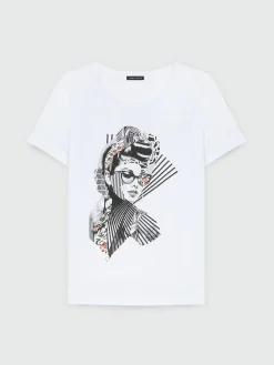 Fiorella Rubino Top E T-Shirt|T-shirt Stampata