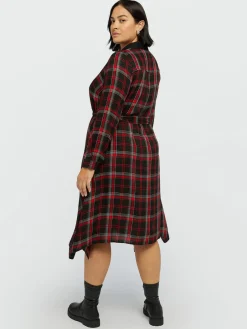 Fiorella Rubino Vestiti|Vestito A Quadri Tartan Con Borchie