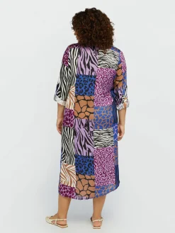 Fiorella Rubino Vestiti|Vestito Chemisier Animalier