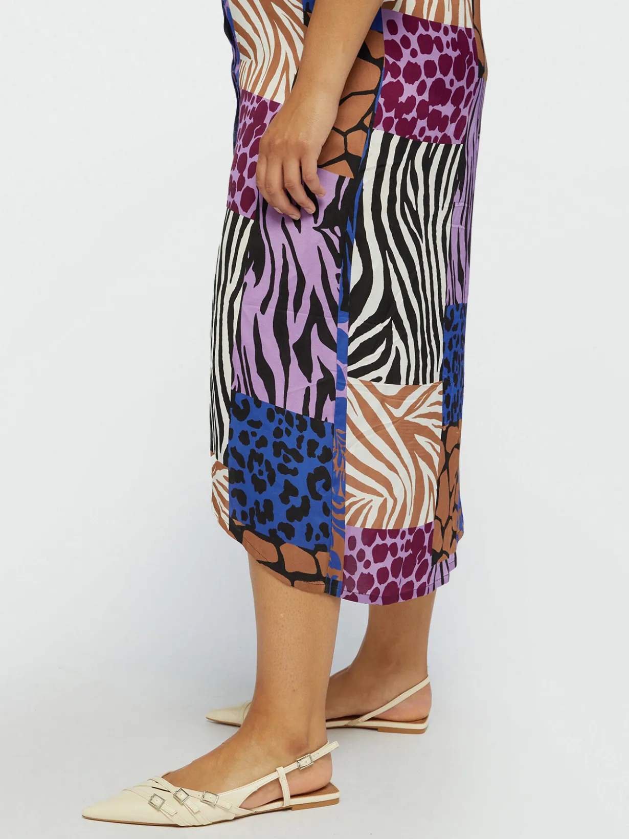 Fiorella Rubino Vestiti|Vestito Chemisier Animalier