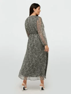 Fiorella Rubino Vestiti|Vestito Lungo Animalier (zebrato)