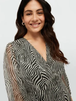 Fiorella Rubino Vestiti|Vestito Lungo Animalier (zebrato)