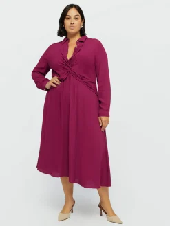 Fiorella Rubino Vestiti|Vestito Lungo Con Nodo Sul Davanti