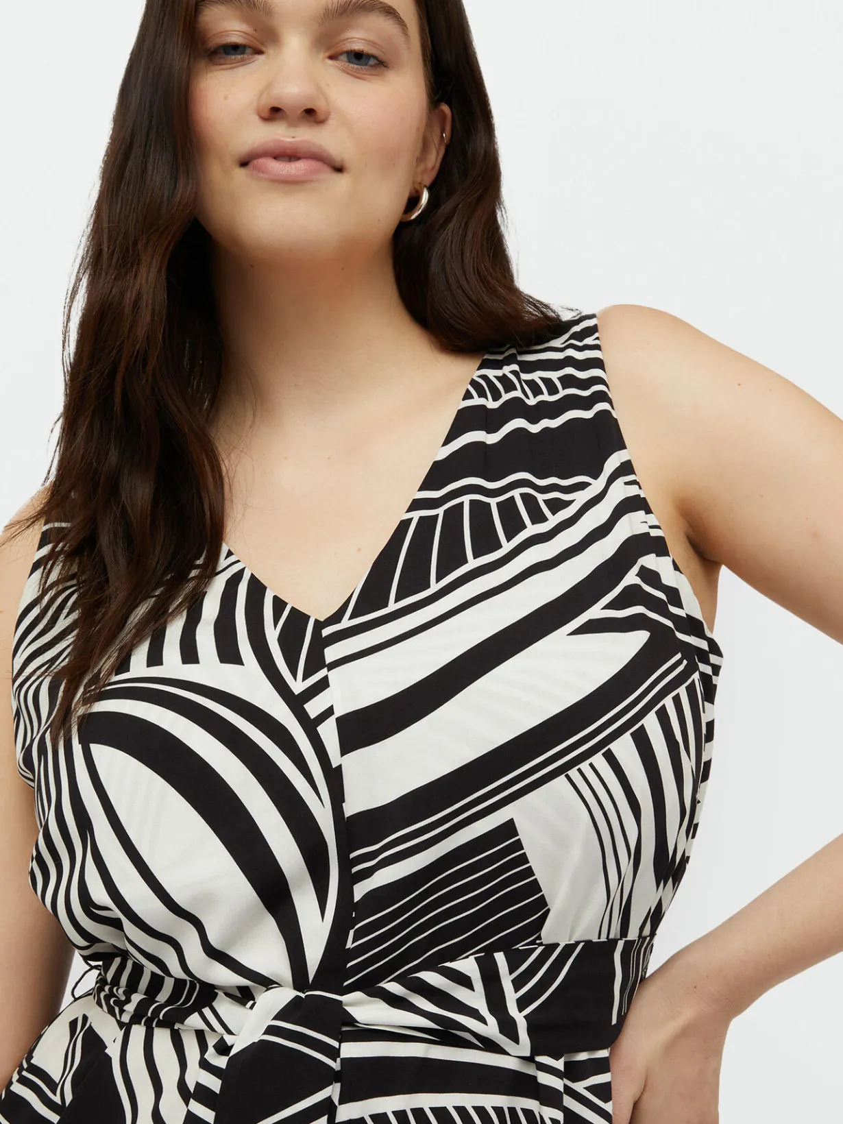 Fiorella Rubino Vestiti|Vestito Lungo Stampa Black And White