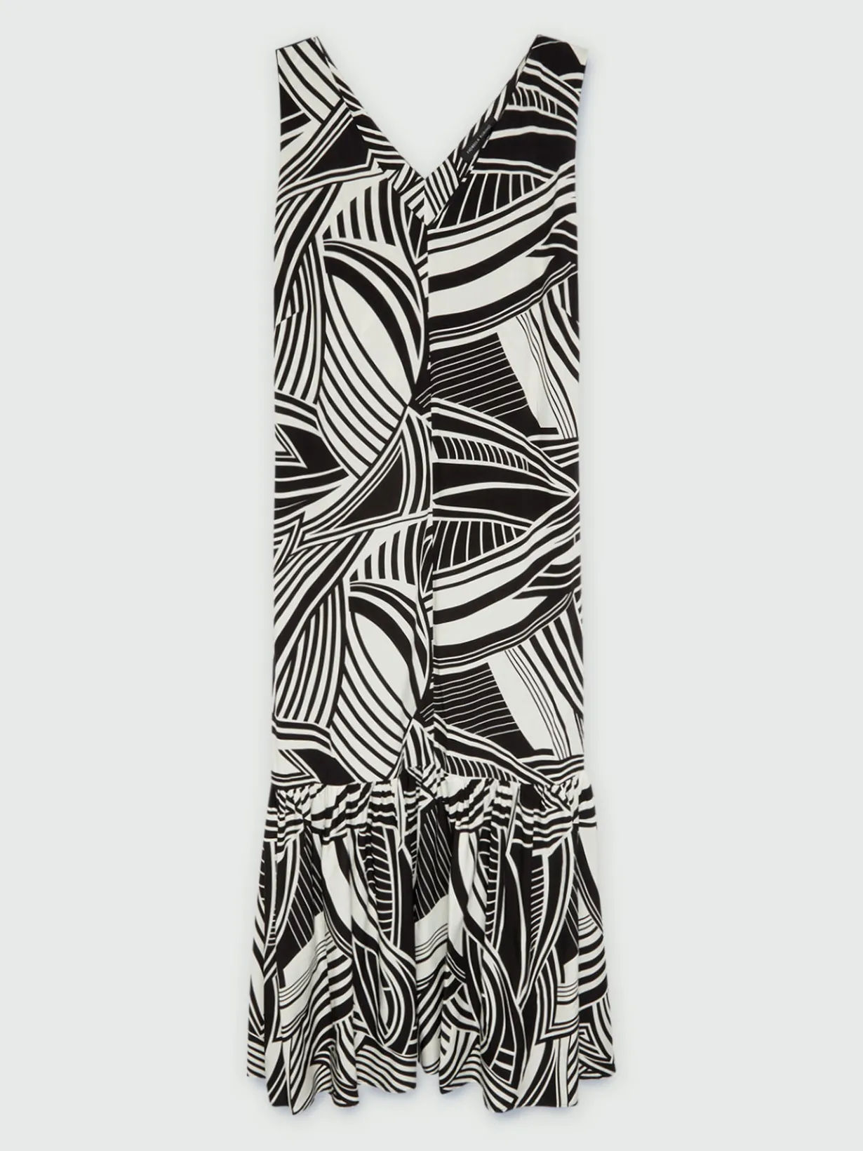 Fiorella Rubino Vestiti|Vestito Lungo Stampa Black And White