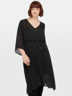 Fiorella Rubino Vestiti|Vestito Midi Con Punti Luce
